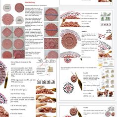 the instructions for making crochet doily are shown in this page, and there is