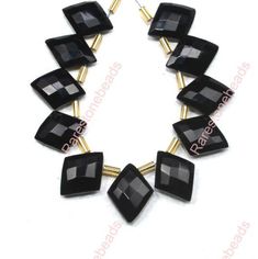 "Description size: - 12x16 Millimeters approx. Material - Gemstone Gemstone - Black onyx shape- fancy Quantity - 10 Pieces Lot -------------------------------------------------------------------------------------- \"WE ARE MANUFACTURERS AND WHOLESALER'' All items were manufactured at our factory by our skilled workers that let us to keep our prices down So We can sell gemstones Beads and jewelry in REASONABLE PRICES . ------------------------------------------------------------------------------ Rare Stone, Rose Quartz Beads, Onyx Gemstone, Rose Quartz Gemstone, Onyx Bead, Blue Chalcedony, Unique Gemstones, Herkimer Diamond, How To Make Earrings