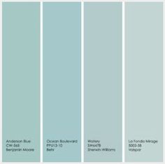 the different shades of paint that are available in this color scheme for furniture and home decor