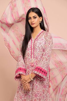 Bonanza Satrangi BALLET - 3 PC (SSO233P123) Ek Nayee Lehar Elegant Pink Sets With Printed Motifs, Pink Wedding Sets With Printed Border, Pink Sets With Printed Motifs, Elegant Pink Sets With Digital Print, Festive Pink Sets With Printed Border, Pink Long Sleeve Set With Digital Print, Pink Sets With Printed Border For Eid, Elegant Pink Printed Set, Fitted Pink Sets With Digital Print