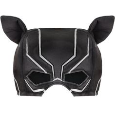 This soft half mask is the perfect addition to your kid's T'Challa costume. The Black Panther foam hat is topped with black fabric with gray trim that looks white in bright light perfect for trick-or-treating. Covering only their head and eyes it keeps your kiddo warm without the coverage of a full face mask. pbChild Flash-Reactive Black Panther Foam Fabric Mask Hat product details:-b-p ul li5in diameter x 7in tall-li liTrim looks white when exposed to bright light-li liOne size fits most children-li liFoam and polyester-li -ul Novelty Cosplay Eye Mask, Black Themed Masks For Cosplay Events, Black Themed Mask For Cosplay Events, Black Masks For Cosplay Costume Events, Themed Black Masks For Cosplay Events, Black Novelty Costume Masks, Black Helmet-shaped Mask For Cosplay, Black Helmet Mask For Cosplay Events, Black Helmet Mask For Cosplay