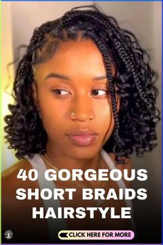 When keeping long hair seems too tedious and styling short hair looks baffling, giving a try to short braids hairstyle becomes the last resort. In this article, you will come across some of the most… Cornrow Hairstyles For Black Women Short, Braided Bobs For Black Women, Short Braids Black Women, Bob Length Braids, Short Braid Styles For Black Women, Short Braid Hairstyles For Black Women, Braids For Short Hair Black Women, Style Short Braids, Bob Braids Hairstyles For Black Women