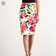 Open To Offers! Lovely Bright Flower Design Pencil Skirt Nwt Never Worn Size Note: Tag Says Small, But Can Definitely Fit Someone Who Usually Wears Medium. I Am Usually A Medium And This Fits Me Well. Can Post Measurements If Requested. Chic Multicolor Floral Print Mini Skirt, Spring Floral Print Midi Pencil Skirt, Floral Print Pencil Mini Skirt For Summer, Trendy Spring Lined Pencil Skirt, Trendy Lined Pencil Skirt For Spring, Multicolor Spring Midi Pencil Skirt, Summer Floral Print Pencil Skirt, Multicolor Fitted Midi Pencil Skirt, Floral Print Pencil Skirt For Day Out