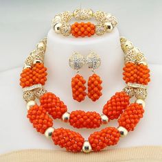 Enhance your bridal look with this classic Nigerian Wedding Bridal Jewelry. The African crystal beads jewelry set adds a touch of elegance and cultural significance to your wedding ensemble, creating a timeless and beautiful look. Crystal Beads Jewelry, African Wedding Jewelry, Crystal Bead Jewelry, Nigerian Wedding, Bridal Look, African Beads, African Jewelry, African Wedding, Beads Jewelry