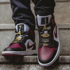 Nike Air Jordan 1 Mid Chicago Bred High Low Cz4385-016 Women Sz 7.5 Beetroot And White. Brand New In Box. Cheap Jordan Shoes, Nike Fashion Shoes, Buy Jordans, Cheap Jordans, Nike Air Jordan 1 Mid, Nike Shoes Jordans, Cute Nike Shoes, Air Jordan Sneakers, Shoes Outfit