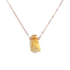 "Incredibly beautiful Raw Citrine Necklace that just dropped in. It symbolizes abundance, prosperity, and self-fulfillment. You will love wearing it as a reminder of your goals and promises given to yourself. Matching earrings: https://etsy.me/3dnVKrx M A T E R I A L S: * natural raw citrine, earth mined * 14k Gold Filled, 14k Rose Gold Filled or Sterling Silver (Available in 14k solid gold too! but without stones at the chain ends) * accented with tiny citrines at the chain ends * spring-ring c Raw Citrine Necklace, Tiffany Stone, Raw Citrine, Mystic Quartz, Raw Crystal Necklace, Citrine Necklace, November Birthstone, Raw Stone, Raw Crystal