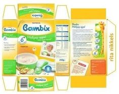 the packaging design for gambox milk is shown in three different colors and sizes