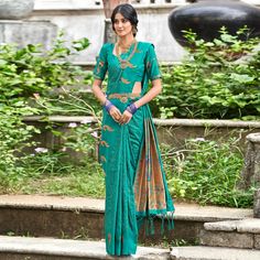 Rama Green colored paithani saree is made from art silk fabric which is highlighted with beautiful weaving work as shown. comes along unstitched art silk blouse piece which you can customise as per your design/style. Occasion - You can wear this saree for festive and functions. Note:- The actual product may differ slightly in color and design from the one illustrated in the images when compared with computer or mobile screen. Traditional Pre-draped Paithani Silk Saree, Embroidered Paithani Silk Saree, Paithani Silk Pre-draped Saree With Pallu, Green Handloom Paithani Silk Blouse Piece, Paithani Silk Pre-draped Saree, Traditional Paithani Silk Pre-draped Saree, Paithani Silk Pre-draped Saree For Navratri, Paithani Silk Saree For Puja And Navratri, Navratri Paithani Silk Saree For Traditional Ceremonies