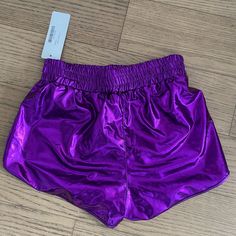 Never Worn. Neon Purple, Purple Shorts, Sketchbook Art, Color Purple, Art Inspiration, Cute Outfits, Neon, Fast Delivery, Womens Shorts