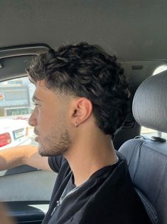 Hairstyle For Men Curly Hair, Temple Fade Mullet, Mens Taper Mullet, Men S Short Curly Haircut, Men’s Hair Low Fade, Taper Mullet Curly Hair, Taper Fade Mullet Curly Hair, Men’s Taper Fade