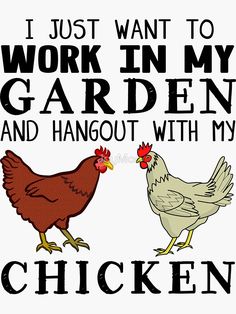 i just want to work in my garden and hangout with my chickens