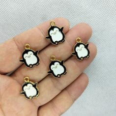 "Qty: 10Pcs/Lot and  30Pcs/Lot  Size: 15*17 MM   Approx \"Conversion: 1mm=0.0393 inch\" Material: Alloy+Enamel  ( Lead Free, Nickle Free) Package: Opp Bag in Bubble Envelope  We only ship to the confirmed address you left on Etsy.  Please connect us for expedited shipping(when order need leave phone number for shipping). We always combine shipping fee for you,  save more will buy more  Policies should be read firstly: Shipping Method To US, it usually takes about 10-12 days by Usps shipping. To worldwide, it usually takes about 25-35 days for delivery by registered china post airmail. If you need express shipping, such us FEDEX, UPS, DHL, TNT, please contact" Nickel Free White Charms For Gifts, Cute Black Jewelry With Charms, Kawaii Gold Nickel-free Jewelry, Kawaii Black Jewelry Gift, White Metal Charms For Gifts, Gold Nickel-free Kawaii Jewelry, Kawaii Nickel-free Gold Jewelry, White Novelty Jewelry With Charms, Nickel Free Enamel Charms For Jewelry Making