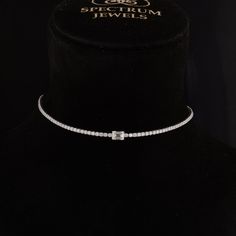 **Product Description** At the heart of this opulent creation lies a stunning array of diamonds, meticulously set in a brilliant 18k gold choker. The diamonds, totaling an impressive 14K carats, are carefully selected for their exceptional quality, ensuring a scintillating play of light that dazzles with every movement. Baguette Cut Diamond Choker Necklace, 18K White Gold Diamond Necklace, Cluster Necklace, Wedding Necklace, Minimalist Necklace, Women's Gift   **About The Article :- ✦Handmade / White Gold Baguette Cut Necklace For Evening, White Gold Baguette Cut Necklaces For Evening, Baguette Cut White Gold Necklace For Evening, Fine Jewelry Diamond White Necklace For Evening, Round Diamond Cut Necklace For Evening, Baguette Cut Diamond Necklace For Evening, Sterling Silver Diamond White Diamond Necklace For Evening, Diamond White Sterling Silver Necklace For Evening, Timeless Diamond Cut Tennis Necklace For Wedding