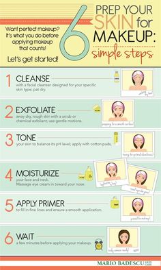 6 simple steps to prep your skin to look amazing. #skincare, #moisturizer, #antiaging, #beauty Makeup Cheat Sheets, Apply Makeup, Beauty Make-up, Skin Prep, Perfect Makeup, Skin Tips, Simple Skincare, How To Apply Makeup, Skin Care Regimen