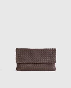 Italian Leather Handwoven Convertible Clutch Classic Woven Leather Bags, Everyday Woven Leather Clutch, Woven Leather Clutch Bag, Silk Pajama Pants, Gold Chain Link Necklace, Silk Tee, Foldover Clutch, One Bag, Chain Link Necklace