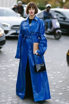 Getty Images, Street Style, Leather, How To Wear, Blue