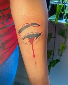 Red And Black Tattoos, Tato Tradisional, Cute Hand Tattoos, Halloween Tattoo, Pretty Tattoos For Women, Dope Tattoos For Women, Red Tattoos