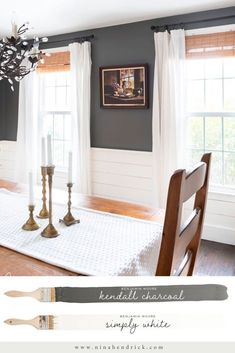 the dining room is clean and ready to be used for dinner party or as a place setting