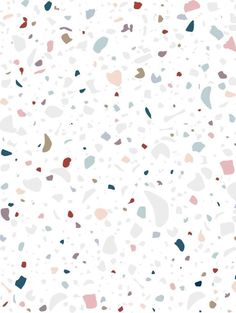 an abstract white background with multicolored shapes