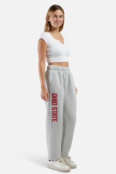 The Basic Sweats! Stay comfy all season long in our best-selling fleece sweatpants. Features front side slash pockets and an elastic waistband. SIZING AND DETAILS Sizing: XS-XXL Elastic waistband Side Pockets 85% Polyester, 15% Cotton Screenprint, Heat Transfer Vinyl Logo application Our sizing is based on women's measurements. When ordering for men, we recommend to size up! Men should select 2 sizes bigger than their normal size. P.S. We’d love to see you repping this style! Make sure to tag us Basic Sweats, Ohio State Apparel, Gameday Outfits, Vinyl Logo, Logo Application, Class Of 2025, Ohio State University, Fleece Sweatpants, Transfer Vinyl