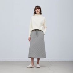 This Quilting Midi Skirt is made using 100% cotton for a breathable and luxurious feel. The quilting is expertly crafted and adds an eye-catching detail to the skirt, enhancing the overall look. Ideal for casual wear or special occasions. 100% cotton. Final Sale. Artist Branding, Midi Skirts, French Inspired, Off Black, Thyme, Free Spirit, Final Sale, Unique Pieces, High Waisted Skirt