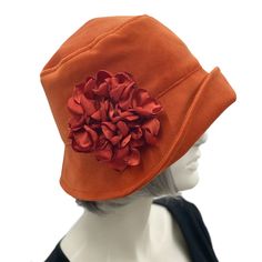 Wedding Gatsby Theme, Burnt Orange Velvet, Gatsby Wedding Theme, Bespoke Hats, Gatsby Theme, Unique Brooch, Velvet Hat, Hydrangea Flowers, Boardwalk Empire