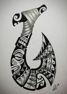 220+ Most Beautiful Hawaii Tattoo Ideas and Designs (2023) - TattoosBoyGirl Tiki Tattoo Hawaiian, Hawaiian Tiki Tattoo, Māori Tattoo, Hawaii Tattoo, Fishing Hook Tattoo, Tato Maori, Hawaiian Tattoos, Hook Tattoos, Tato Tradisional