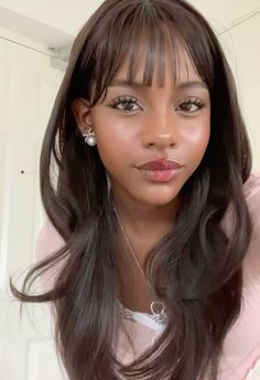 Innocent Look Makeup, Aegyo Sal On Dark Skin, Igari Makeup Black Women, Dark Skin Wig, Aegyo Sal Black Women, Natural Hairstyles 4b Hair, Bunny Beauty Face, Korean Makeup On Dark Skin, Doll Like Beauty