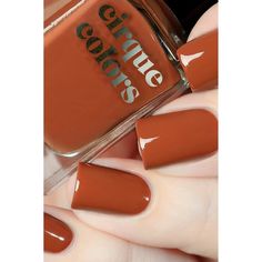 Cirque Colors - Nail Polish - Bowery 0.37 oz Dark Skin Nail Polish, Thanksgiving Nails Color, Oval Nails Designs, Orange Nail Polish, Orange Nail, Cirque Colors, Vegan Nail Polish, Thanksgiving Nails