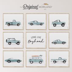 bronco, long live boyhood, boy room decor ideas, toddler bedroom wall art, boy playroom poster printable