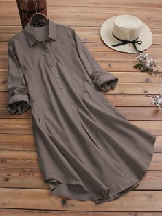 Long Shirts For Women, Long Shirt Outfits, Áo Blu, Cotton Shirts Women, Pakistani Fashion Casual, Casual Wear Dress, Sleeves Designs For Dresses, Kurta Designs Women