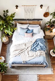 Light Blue Boho Bedroom