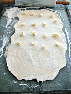 the dough has been made and is ready to go into the oven