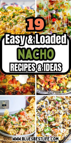 A collection of nacho recipes. Chicken Cheese Sauce, Best Nacho Recipe, Nachos Recipes, Nacho Recipes, Nachos Recipe Beef, Mexican Food Recipes Appetizers, Nacho Recipe, Nachos Supreme, Nacho Dip