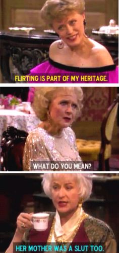 the golden girls are talking to each other about what they're doing in their life