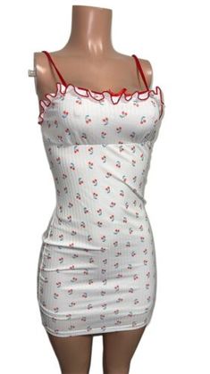 White Cherry Cherries Print Coquette Mini Dress S Fairycore Pin Up Retro New | eBay Sweet Fitted Sleeveless Mini Dress, Sweet Fitted Mini Dress For Spring, Cottagecore Fitted Mini Dress For Summer, Vintage Cherry Print Dresses For Spring, Fitted Cottagecore Mini Dress For Summer, Cute Fitted Cherry Print Dress, Spring Cottagecore Fitted Mini Dress, Cottagecore Fitted Mini Dress For Spring, Fitted Cottagecore Mini Dress For Spring