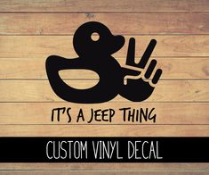 it's a jeep thing custom vinyl decal