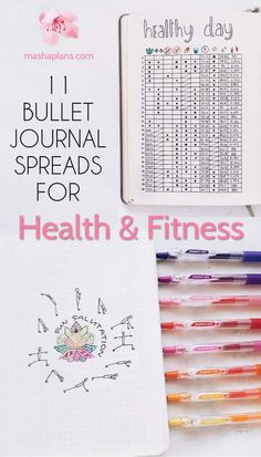 Fitness Bullet Journal, Bullet Journal Tracker Ideas, Bullet Journal Health, Bullet Journal Page Ideas, Training Journal, Journal Page Ideas, Fitness Humor, Bullet Journal Spreads