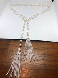 Gorgeous and delicate hand wrapped Freshwater Pearl necklace Huge pearls in tassel design All jewelry is shipped in a nice gift box. Check out our over a THOUSAND great reviews White Beaded Lariat Jewelry, White Pearl Pendant Lariat Necklace, White Pearl Drop Lariat Necklace, Adjustable Pearl White Lariat Necklace, Handmade White Pearl Lariat Necklace, Freshwater Pearl Necklace, Hand Wrap, Freshwater Pearl Necklaces, Lariat Necklace