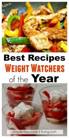 Best Weight Watchers Recipes of the Year Pin #weightwatchersrecipes Best Weight Watchers Recipes, Weight Watchers Recipes With Points, Weight Watchers Menu, Ww Meals, Weight Watchers Free, Weight Watchers Recipes, Points Plus