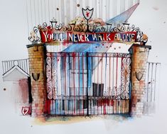 Liverpool Badge, Liverpool Tattoo, Liverpool Wallpapers, Limited Edition Giclee, Urban Sketchers, Urban Sketching, Limited Edition Prints, Limited Editions