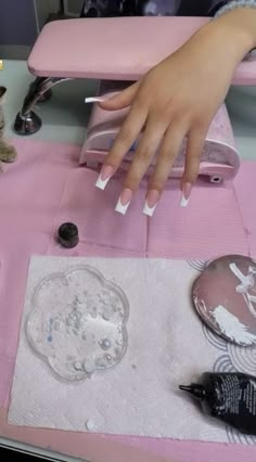 Acrylic Nails French, Nails French Tips, Business Nails, Nail Techniques