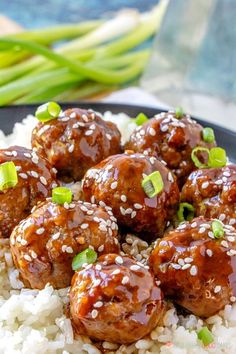 A few simple pantry ingredients combine to make this quick and easy Sticky Asian Glazed Meatballs recipe. It'll be a hit with the whole family! Asian Glazed Meatballs, Meaty Appetizers, Glazed Meatballs, Simple Pantry, Easy Asian Recipes, Meatballs Recipe, Asian Cooking, Meatball Recipes