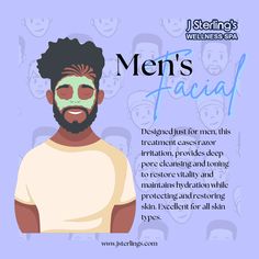 Men Need Facials Too Quotes, Facial Specials Ideas, Esthetics Suite, Men Facial Skin Care, Esthetician Knowledge, Aesthetician License, Esthetician Career, Esthetician Facial