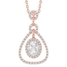 METAL SPECIFICATIONS Rose Gold 14K STONE SPECIFICATIONS Stone Name : Old Miner Stone Cut : Oval and Round Stone Details : There is one oval cut old miner diamond approx. 2 carats (Approx. Size 7 x 6 mm) and approx. 2 carats of smaller diamonds in the pendant. Natural earth mined diamonds. Color : F/G Clarity : VS1 Total : Approx. 4 Carats PENDANT SPECIFICATIONS Length : 16” (Can change length, please indicate about change with payment) Overall Size (mm): Approx. 24 x 14 mm (Including Bail) Appra Rose Gold Halo, Vs1 Diamond, European Women, Royal Families, Gold Halo, Cushion Cut Diamonds, Rose Gold Metal, Solitaire Pendant, Diamond Gold