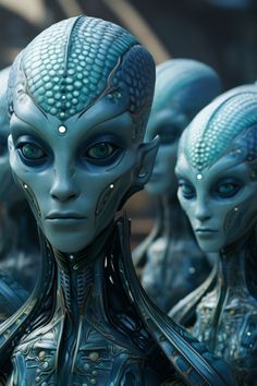 Alien 3, Alien Photos, Alien Artwork, Group Portrait, Alien Face, Blue Skin