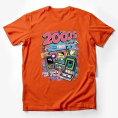 Y2K Nostalgia Retro Vibes T-Shirt, Early 2000s Party Fashion, Vintage Tech Graphic Tee, Unisex Male T-Shirt Custom graphic T-Shirt.Customize your color 2000s Party Fashion, Early 2000s Party, Nostalgia Clothing, 2000s Party, Y2k Nostalgia, Y2k Graphic Tees, Casual Summer Wear, Retro Graphic Tees, Casual Summer Shirts