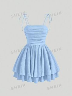 Dresses 12-13, Blue Aesthetic Dress Short, Cute Simple Formal Dresses, Cute Short Blue Dresses, Cute Dresses For A Middle School Dance, Cute Morp Dresses, Cute Blue Homecoming Dresses, 7th Grade Dresses Dance, Cute Dresses For Fall