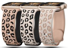 PRICES MAY VARY. 【Unique Two-Tone Engraved Leopard Watch Band】CreateGreat is a top fashion smart watch band store, we think a smart watch CAN BE more fashionable, worn as an essential piece of handicraft. We believe that an engraved pattern will be very attractive in style and design. A Unique Colorful engraved pattern/totem will give people more pride, belief and reflecting their personality. So CreateGreat make it. 【Compatible with All Series Smart Watch Models】CreateGreat 3 pack leopard engra Apple Watch Bands Fashion, Apple Watch 42mm, Apple Watch Strap, Leopard Pattern, Watch Model, Disney Outfits, Apple Watch Band, Apple Watch Series, Watch Strap