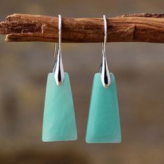 Natural Amazonite Stone Dangle Earrings Boho Gemstone Drop Earrings Handmade Size: About 1.5 Inch Amazonite Earrings, Dangle Earrings Boho, Gemstone Drop Earrings, Stone Dangle Earrings, Amazonite Stone, Heart Drop Earrings, Earrings Crystal, Amethyst Earrings, Earrings Boho